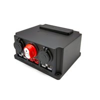Boîtier d'alimentation miniature 12V avec interrupteur de batterie, prises et connecteurs