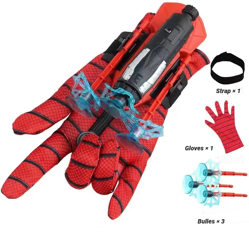 Heldenfilm Zachte Kogel Kan Worden Gelanceerd Spinnenzijde Spinnen Draaiende Handschoenen Spider Man Launcher