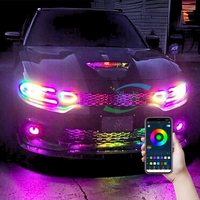 Nouvelles lumières de calandre à changement de couleur série Flow, contrôlables par application, 12V 24V, LED pour voiture
