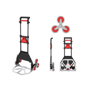 アルミ合金登山階段折りたたみ式ハンドカート<span class=keywords><strong>75Kg</strong></span>容量ポータブル折りたたみ式ハンドトロリーショッピング用 - Product Image 1