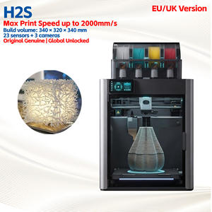 Impresora de cama plana automática H2SC para la UE/Reino Unido, impresora industrial FDM <span class=keywords><strong>3D</strong></span> de etiquetas y tarjetas, componentes de motor para PLA y otros materiales - Product Image 1