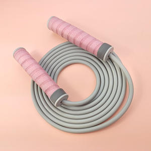 เชือกกระโดดแบบถ่วงน้ำหนัก Yan สำหรับผู้ชายและผู้ใหญ่ สายเหล็กคุณภาพสูง สีดำ สีฟ้าอมเทา สีแดงอมส้ม - Product Image 3