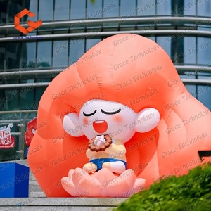 Decoración Publicitaria Personalizada para Exteriores, Inflable, Linda Chica de Dibujos Animados, Personaje de Película Gigante Inflable, Mascota - Product Image 4
