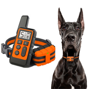 Yeni 500 ultrasonik anti <span class=keywords><strong>bark</strong></span> cihaz metre su geçirmez pet uzaktan kumanda şarj titreşim köpek tasması uzaktan kumanda 40% - Product Image 1