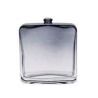 Bouteille diffuseur d'arômes transparente carrée de 100 ml, diffuseur de parfum en verre avec bouchon d'étanchéité