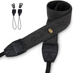 Có thể điều chỉnh thoải mái màu nâu đen vải máy ảnh cổ dây đeo vai với phát hành nhanh chóng khóa cho Canon Sony DSLR SLR - Product Image 4