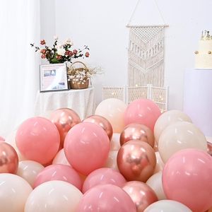Set <span class=keywords><strong>di</strong></span> 60 Palloncini da 12 Pollici per Ghirlanda ad Arco, Rosa Metallizzato Cromato Colorato, Palloncini Spessi per Laurea e Halloween - Product Image 3