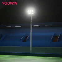 YOUWIN Projecteur LED 1500W pour terrains de sport, 195000 Lumens, Corps en Aluminium, IP66, Angle de Faisceau 20/60°