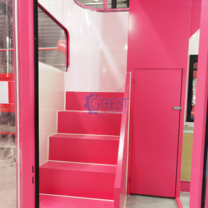 Cheap Mobile Ice Cream Crepe Food Truck Trailer with Hotdog & Chips Equipment Prefabricated Steel Restaurant Container for Sale - Product Image 6