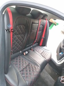 Sièges baquet avant pour <span class=keywords><strong>Mercedes</strong></span>-Benz A45 CLA45 W176 W177 AMG <span class=keywords><strong>Recaro</strong></span> en cuir noir - Product Image 3