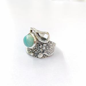 แหวนลาร์ิมา แหวนเงินแท้ 925 ประดับพลอย แหวนปรับขนาดได้ แหวนลาร์ิมาทำมือ คอลเลคชั่นแหวนสวยงาม เครื่องประดับเงิน ราคาขายส่ง - Product Image 2