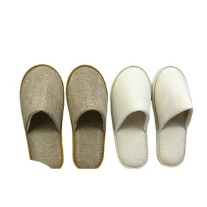 Pantoufles d'hôtel antidérapantes épaissies à bout ouvert couleur unie pour la maison, les voyages, les séjours, les salons de beauté - Product Image 1