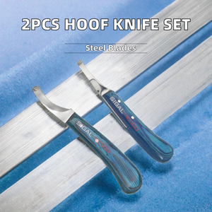 2pcs Set Double Edge Stainless Steel Blades Hoof Knife Veterinary Surgical Instruments Hoof Trimming LR-777 CE Certified SIGAL - Product Image 2