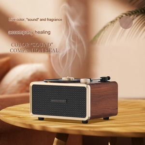 <span class=keywords><strong>C1</strong></span> Haut-Parleur En Bois Enceinte Bois Lecteur Audio Portable Rétro Vintage Vinyle Tourne-disque En Bois Bleu Tooh Haut-Parleur - Product Image 4