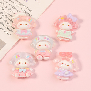 Kawaii Cartoon Animals Resin Crafts Resin accessories for DIY phone decoration