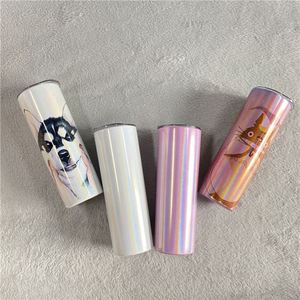 Gobelet droit non conique holographique scintillant de 20 oz, mug de voyage brillant pour sublimation - Product Image 1