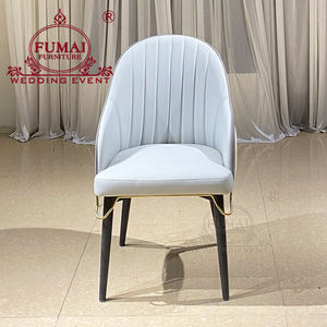 Sillas de Comedor de Cuero Gris, Muebles de Comedor Modernos y Lujosos, Silla de Comedor Tapizada - Product Image 1