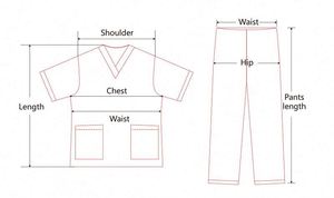 High End Medical <b>Scrubs</b> Hospital Custom Logo Fashionable <b>Scrub</b> <b>Uniform</b> Medical <b>Scrubs</b> - Product Image 6