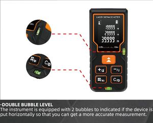 40/60/80m/100m الرقمية ليزر محمول مقياس مسافات المدى مكتشف قياس Diastimeter الإلكترونية حاكم - Product Image 5