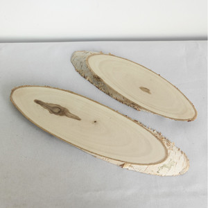 Kit d'artisanat en bois de bouleau naturel Amzcraft, cercles ovales en écorce de bouleau, peinture sur bois, décorations DIY, plaques, artisanat de Noël, mariage - Product Image 4