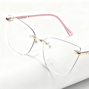 Cổ điển không Khung thời trang photochromic Kính Retro Cat <span class=keywords><strong>Eye</strong></span> phụ nữ trong nhà ngoài trời Kính mắt Sun thay đổi màu sắc kính cho phụ nữ - Product Image 4