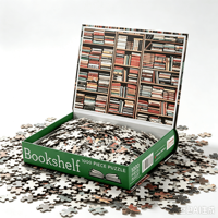 Puzzle de 1000 pièces sur le thème de la bibliothèque pour adultes, puzzle en papier de qualité supérieure, fabricant OEM ODM sur mesure en gros