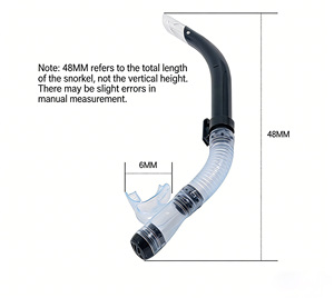 <span class=keywords><strong>Tuba</strong></span> semi-sèche anti-éclaboussures en PVC écologique pour la plongée et la natation en extérieur, vente en gros d'usine - Product Image 6