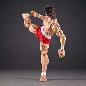 Nueva Figura de Manga, Estatua de Son of Ogre, Hanma <span class=keywords><strong>Baki</strong></span>, Versión Dañada en la Batalla Figura de Anime de PVC con 3 Cabezas Intercambiables, Figura de Acción Coleccionable, Regalo - Product Image 4