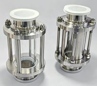 Vitre de contrôle tubulaire sanitaire droite en acier inoxydable SS304, type Tri-Clamp, pour conduites de l'industrie agroalimentaire, pharmaceutique et des boissons
