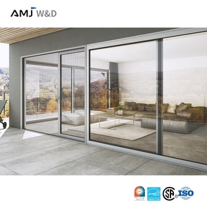Puertas Corredizas de Vidrio para Terraza Grande en <span class=keywords><strong>Florida</strong></span>, Sistema Corredizo Exterior de Doble Acristalamiento, Impermeable y Resistente al Viento - Product Image 2