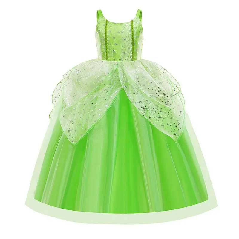 Vestido de fiesta de Halloween y Navidad para niñas, disfraz de princesa Tinker Bell, HCTB-002, 2-11 años