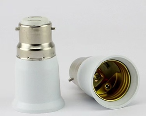 <span class=keywords><strong>Adaptateur</strong></span> de <span class=keywords><strong>douille</strong></span> de lampe CE 250V en plastique B22 vers E27 - Product Image 2