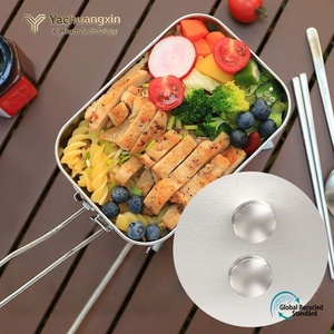 Rectangular Stainless Steel Lunch <b>Box</b> With Bamboo Lid Leak Proof Dishwasher Safe Minimalist Design Daily Use - Product Image 6
