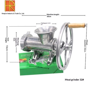 32 #   Picadora de carne manual 2 en 1 para el hogar, máquina de hacer salchichas, rellenador de salchichas de manivela, molinillo de pasta de soja, gran molinillo de salsas - Product Image 5