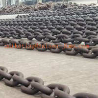 G80 Acier Drag Hoist Load Chain Link Ring Type Track Chain for Marine Hardware
