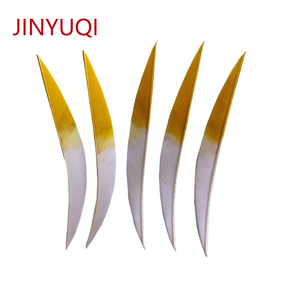 Jinyuqi 5นิ้วขนนกลูกศรแบบไล่ระดับสีการยิงธนูการยิงธนูการทำธนูขนไก่งวงการดึง -- กล้วย - Product Image 4