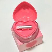 Cosmétiques - Palette de blush et d'enlumineur en forme de cœur pliable pour les lèvres et les joues - Emballage de marque privée