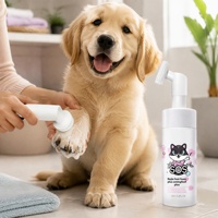 Mousse nettoyante pour pattes d'animaux pour chiens et chats, soin doux sans rinçage