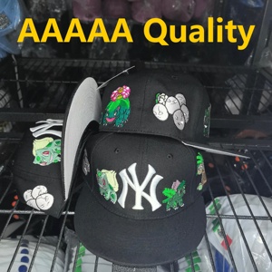 Nouvelles casquettes ajustées originales d'anime, brodées, style Hip Hop, avec motifs Flèche de Cupidon, Ange, Lapin bébé, dessin animé, à visière plate et fermées - Product Image 5