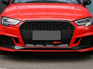 Grille de pare-chocs avant <span class=keywords><strong>A3</strong></span> S3 d'usine Grille noire brillante avec radar ACC pour <span class=keywords><strong>Audi</strong></span> <span class=keywords><strong>A3</strong></span> S3 8V 2017 2018 2019 2020 <span class=keywords><strong>A3</strong></span> Grille RS3 améliorée - Product Image 4