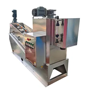 Máquina de secagem de lodo para tratamento de águas residuais, desidratador de prensa de parafuso mais vendido