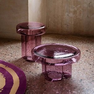 <span class=keywords><strong>Tavolino</strong></span> da Caffè Rotondo in <span class=keywords><strong>Vetro</strong></span> a Petalo, Stile Moderno e alla Moda, <span class=keywords><strong>Tavolino</strong></span> Trasparente <span class=keywords><strong>Colorato</strong></span> per Soggiorno - Product Image 3