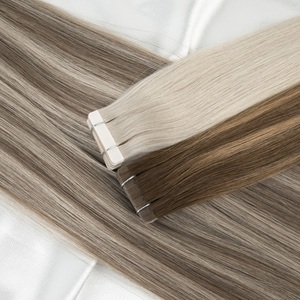 Extensiones de Cabello Adhesivas LeShine de 22 Pulgadas, Cabello Humano Virgen Teñido, Extensiones de Cabello Ruso Adhesivas - Product Image 4