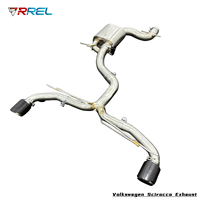 Système d'échappement Catback en acier inoxydable avec silencieux pour Volkswagen Scirocco 2.0T 2010-2017, tuyau d'échappement haute performance
