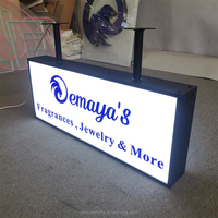 Enseigne extérieure personnalisée avec logo Caisses lumineuses publicitaires à LED Enseigne extérieure à double face pour boîte lumineuses à LED Enseigne pour restaurant