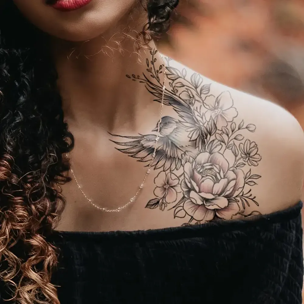 Für Körperkunst Halloween4C-Druck indigener bezaubernder Mann Frau DIY-Laserfilm kostenloses Tattoopapier temporäre Tätowierungen Aufkleber