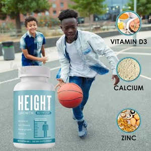 Capsules de croissance en hauteur Aeglewell en marque propre, complément de vitamine <span class=keywords><strong>D3</strong></span>, <span class=keywords><strong>calcium</strong></span> et zinc - Product Image 6