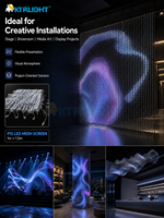 Écran LED flexible en maille pour extérieur P15, IP68 étanche, transparent, façade média de bâtiment, affichage en grille de pixels