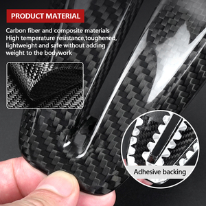 シャシャ カーボンファイバー ボディセット ギアシフトカップ ダッシュボード エアアウトレット ドアハンドルパネル インテリアアクセサリー インフィニティ Q50 Q60用 - Product Image 3