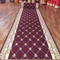 Commercial moderne Nordique Tapis de Couloir Long Couloir Coureur Rouge Bleu Doré